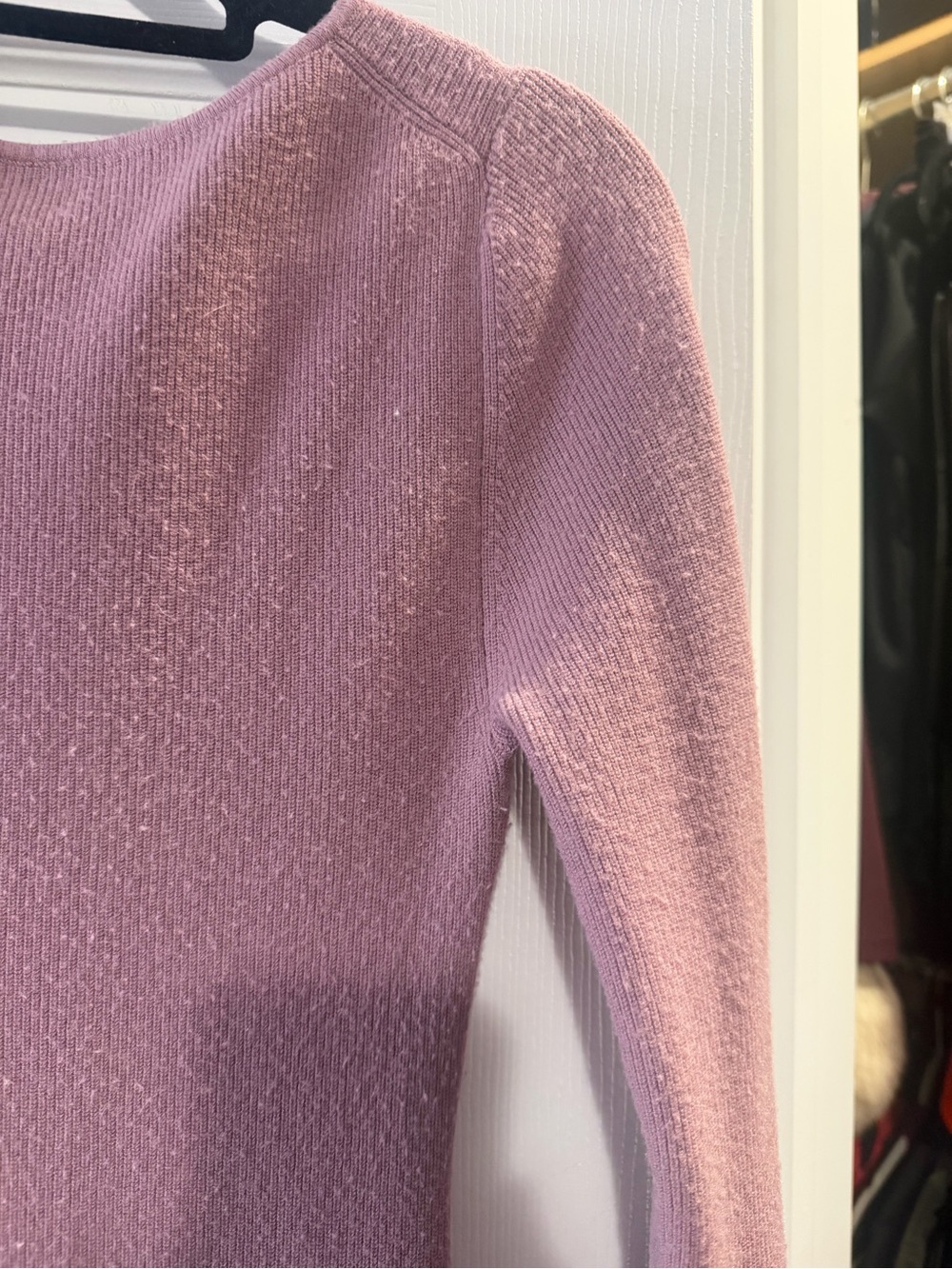 Wilfred Ribbed Long-Sleeve Bodycon Dress - Picture 3 of 3
